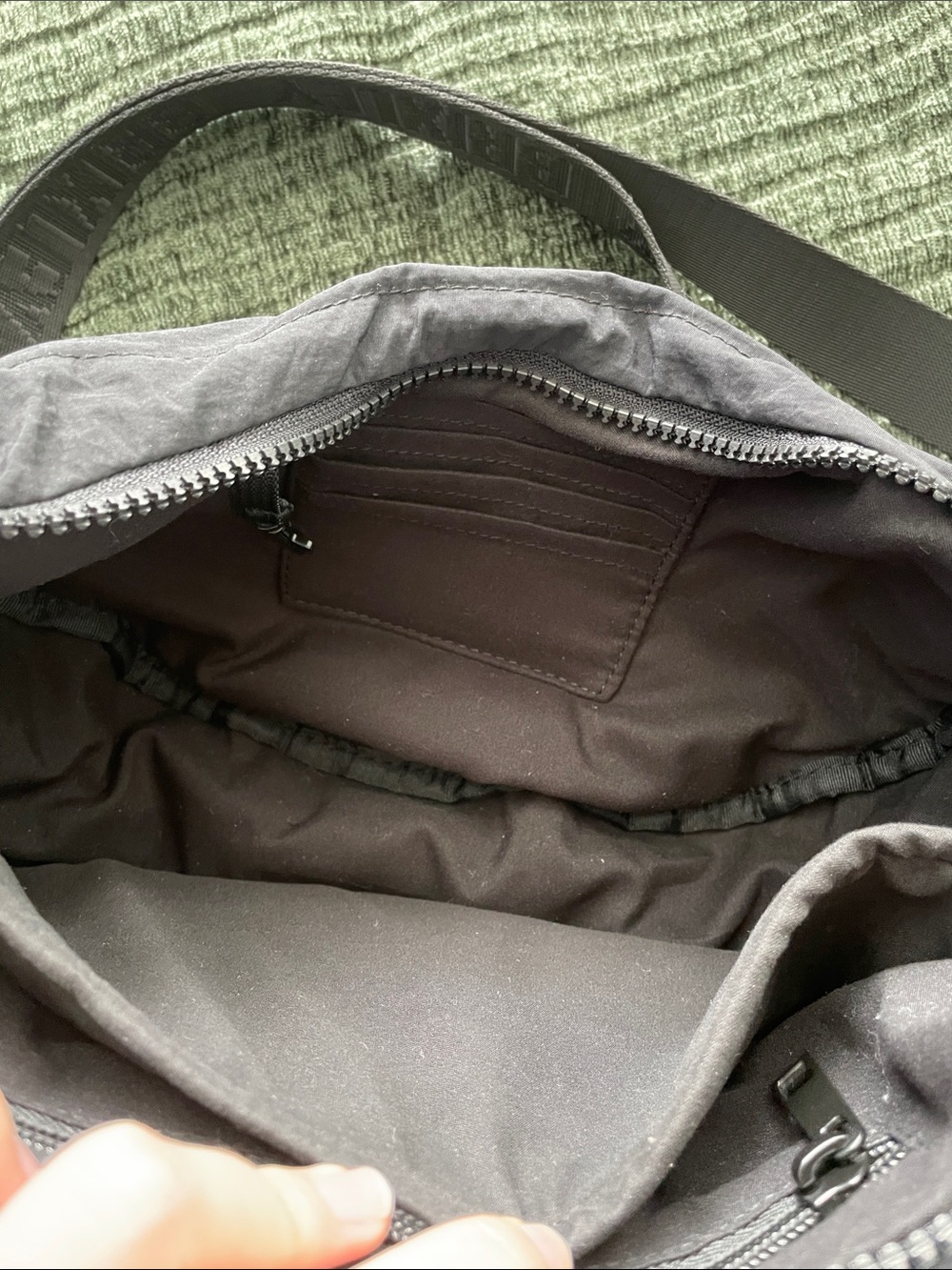 Brixley Onyx Crescent Crossbody Bag - Picture 9 of 11